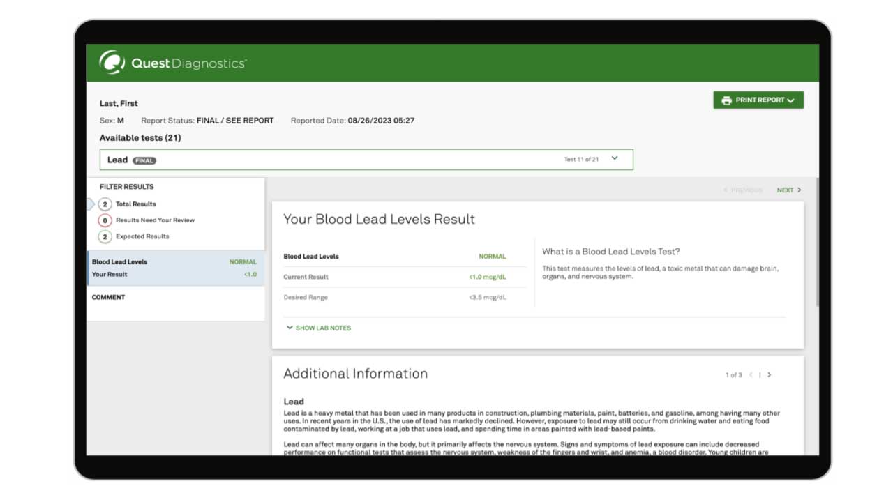 Lead Level